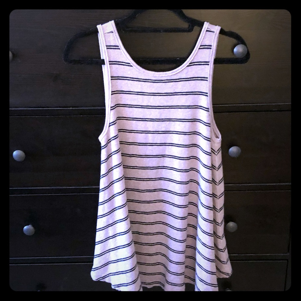 📣2/$35📣 Free People Striped Lavender flowy tank